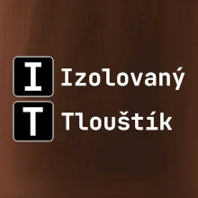 IT Nápis Izolovaný Tlouštík