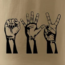 Kámen nůžky papír černé