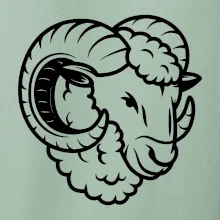 Černá Hlava berana obrys