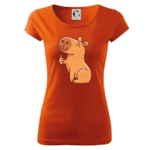 Kapybara s palcem nahoru