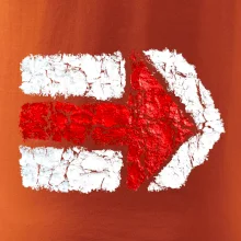 Párová turistická značka  červená