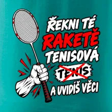 Badmintonová raketa není tenisová