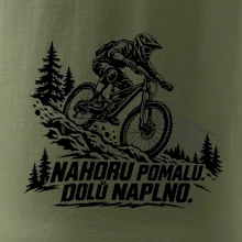 Nahoru pomalu dolů naplno - horský sjezdař