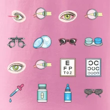 Oční lékař ikony