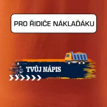 Stavba - vlastní nápis - náklaďák