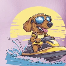 Jezevčík na vodním skútru