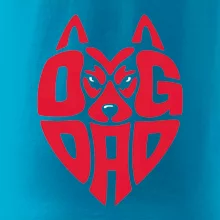 Dog dad nápis v hlavě