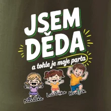 Děda a jeho parta (obrázky a jména vnuků)