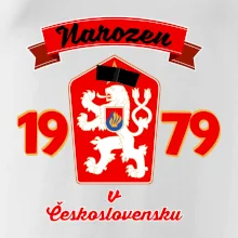 Narozen v Československu - Přelepený znak 1979