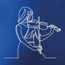 Houslistka jedním tahem