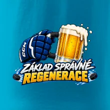 Hokejová regenerace s pivem