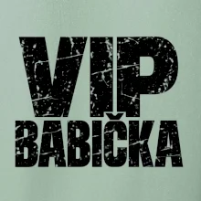 VIP babička černá grunge typografie