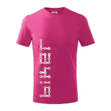 Biker nápis na výšku řetěz