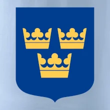 Švédský znak tři korunky na prso