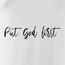 Put God first psací nápis