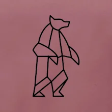 Geometrie lední medvěd stojící