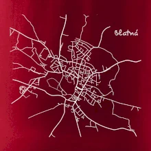 Černobílá mapa Blatná