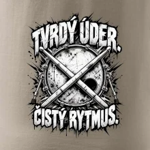 Tvrdý úder čistý rytmus - černobílé zkřížené paličky