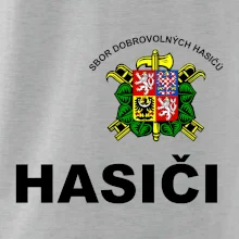 SDH znak + nápis + nápis hasiči na zádech