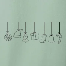 Rodinná vánoční trička  - Vánoční ozdoby na provázku