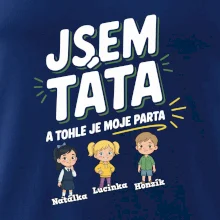 Jsem táta a tohle je moje parta  (obrázky a jména dětí)