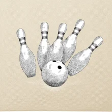 Bowling kresba