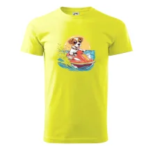 Jack russell teriér na vodním skútru