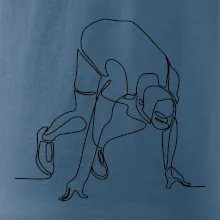 Běžec na startu jedním tahem