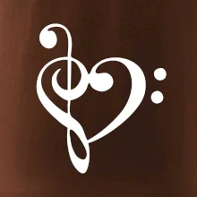 Houslový klíč srdce