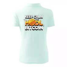 3D nápis Keep Calm and HODL Bitcoin