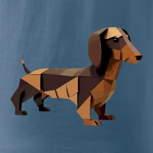 Jezevčík - slepený z papíru