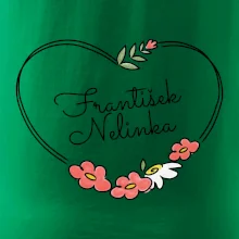 Srdce velké - Tričko se jmény dětí