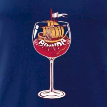 Sklenička - ve víne je pravda - červené víno (Pecka design)