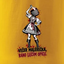 Streetart - Večer malérečka, ráno léčím opicu
