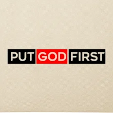 Put God first obdélník