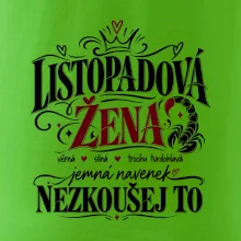 Listopadová žena jemná ale nezkoušej to