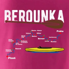 Mapa řeky Berounky