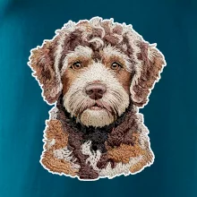 Lagotto romagnolo vyšívaná hlava