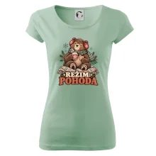 Rodinná vánoční trička - Režim pohoda zimní medvědice máma