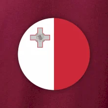 Vlajka Malta kulatá na prso