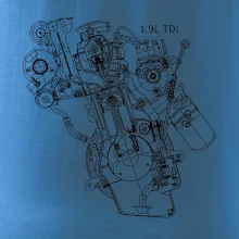 Motor Škoda/ VW 1.9L  TDI z boku