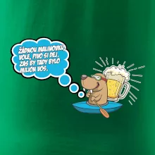 Žádnou malinovku, ale pivo