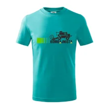 Kombajnista zelená a žlutá