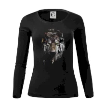 Vlk indián se sluchátky