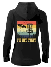 Disc golf player retro vintage