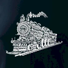 Stará lokomotiva z not