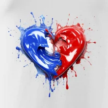 Srdce rozprsknuté - Francouzské barvy
