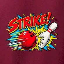 Strike komiksový bowlingový náraz