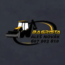 Bagrista v kruhu - vlastní nápis