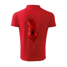 Mapa Albánie reliéf hor